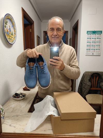 Cliente recién desempaquetado el Zapato Ortoflex